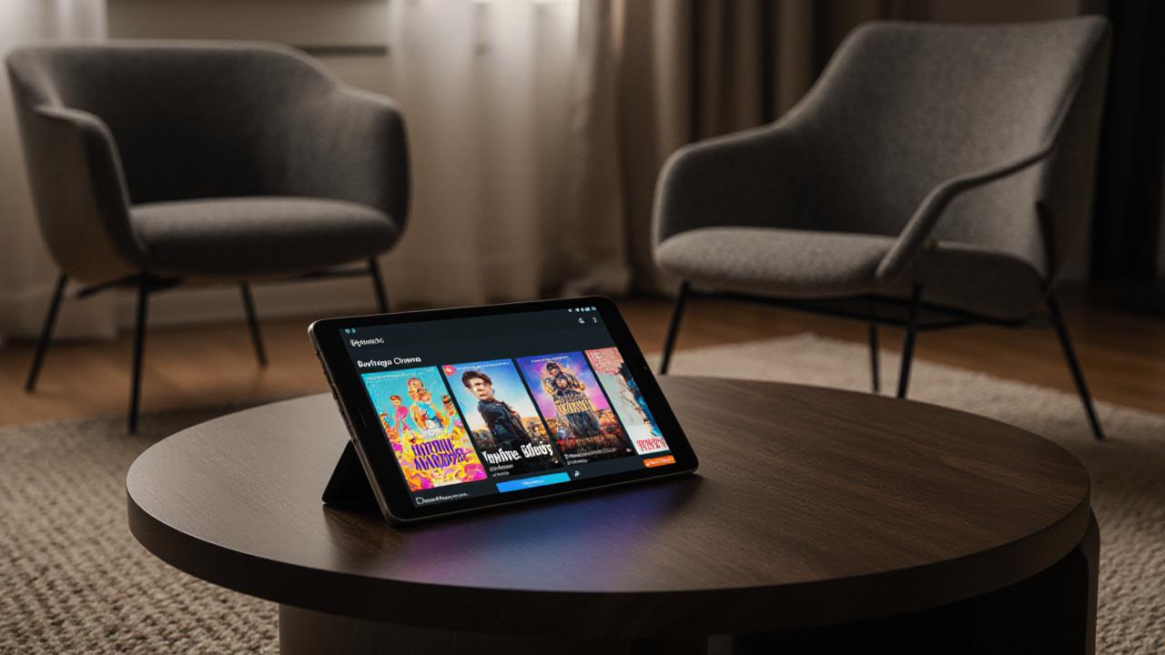 Boutique mobile UI displaying textile-inspired film collections