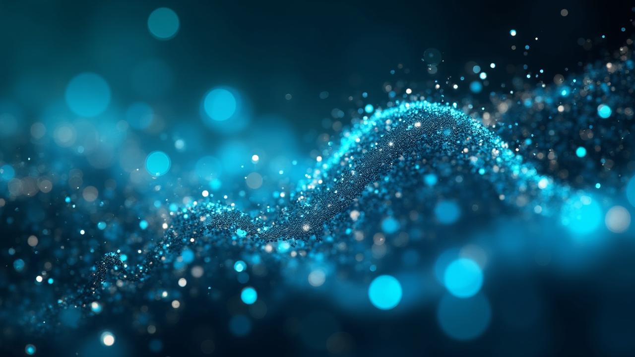 Abstract depiction of digital data protection inspired by woven silk threads